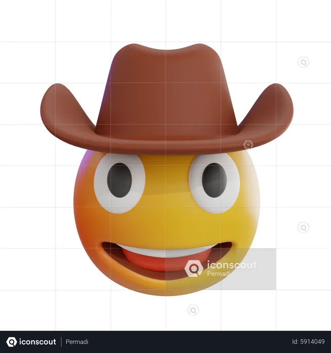 Cowboy Emoji Emoji 3D Icon