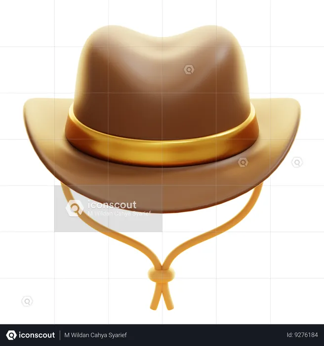 COWBOY HAT  3D Icon
