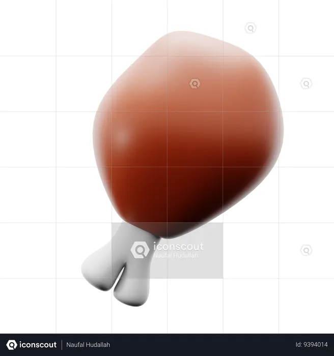 Coxinha de frango  3D Icon