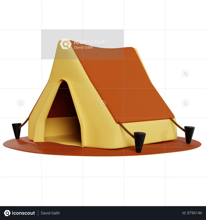 Cozy Camping Retreat  3D Icon