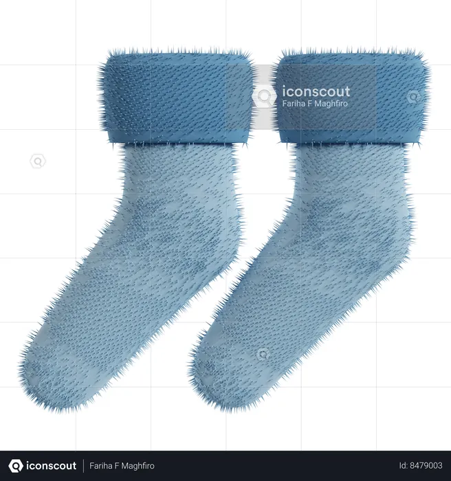 Cozy Winter Socks  3D Icon