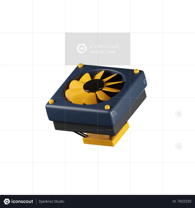 Cpu Fan  3D Icon