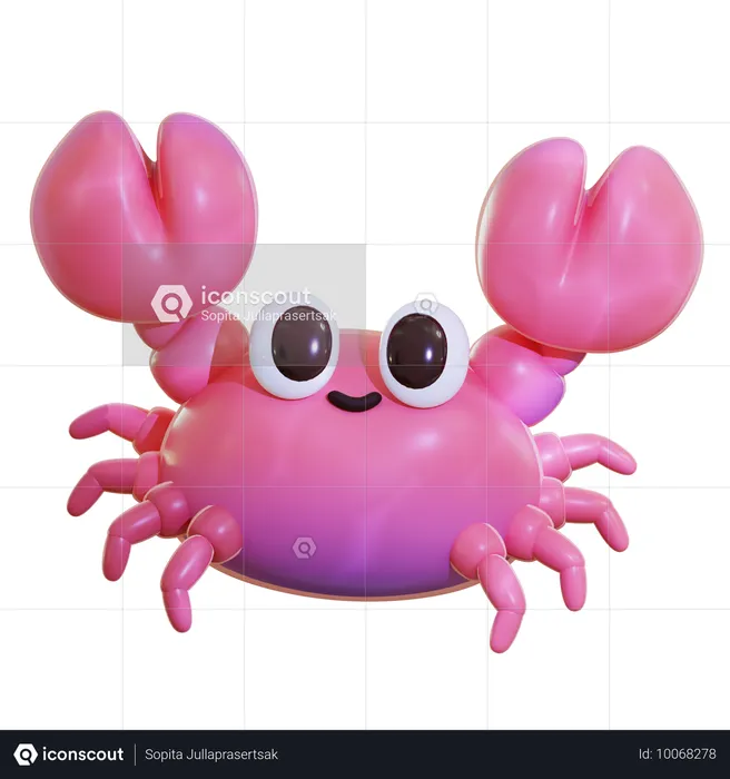 Crab  3D Icon