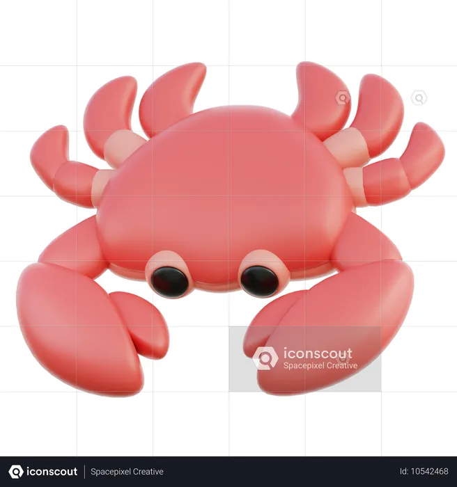 Crab  3D Icon