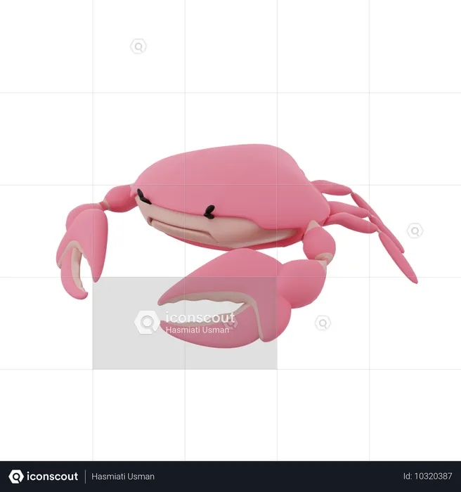 Crab  3D Icon