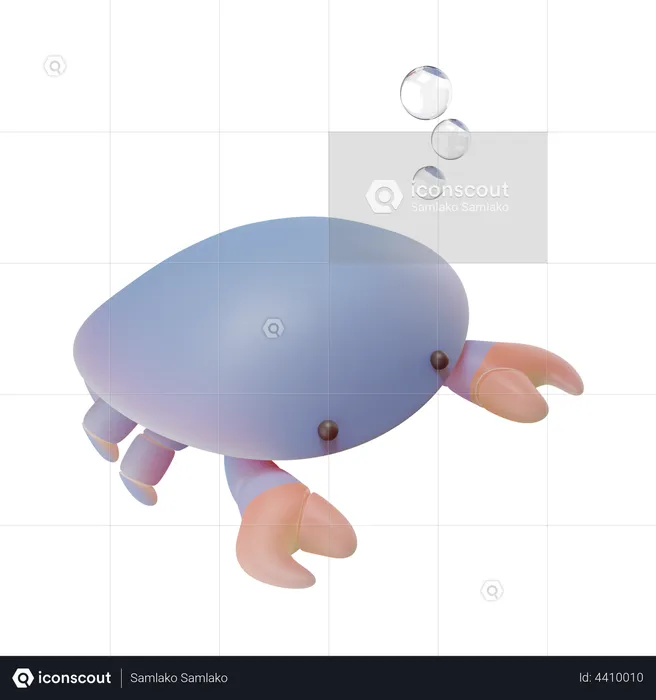 Crab  3D Illustration