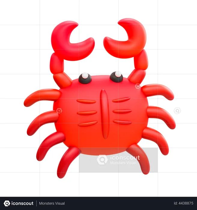 Crab  3D Illustration
