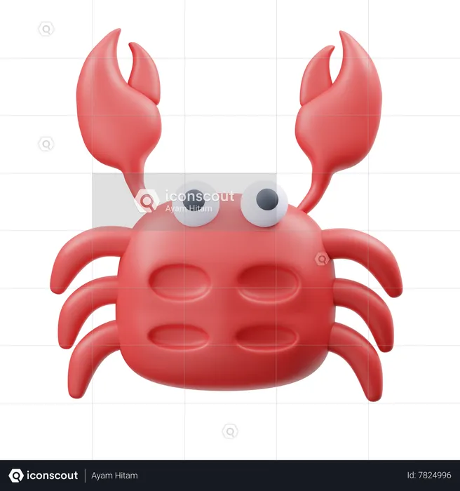 Crabe  3D Icon