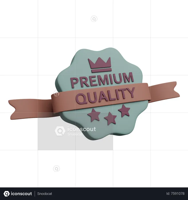 Selo premium  3D Icon