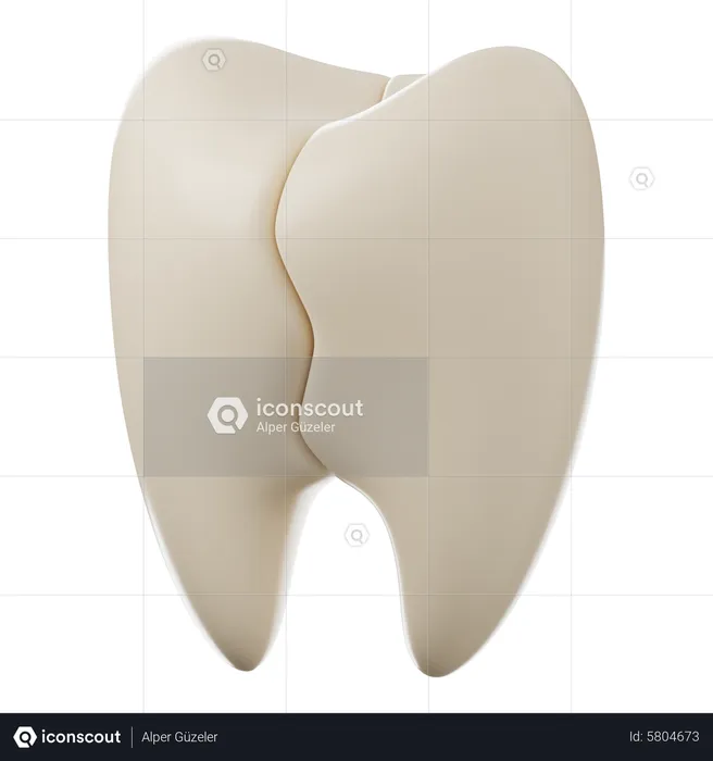 Crack Tooth  3D Icon