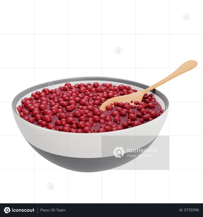 Cranberry  3D Illustration
