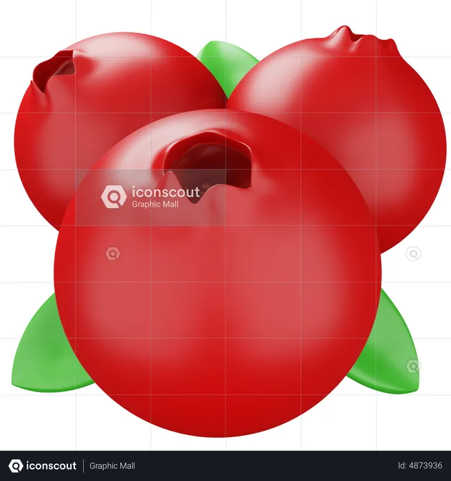 Cranberry  3D Icon