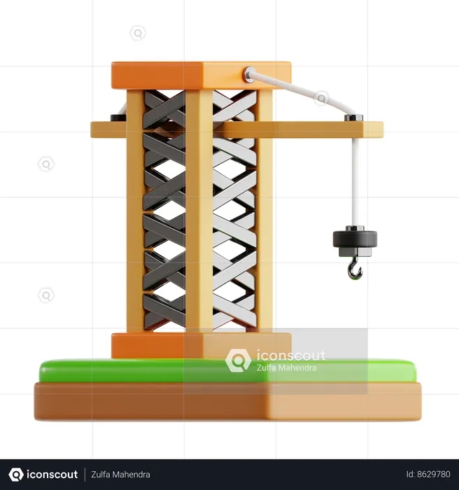 Crane  3D Icon