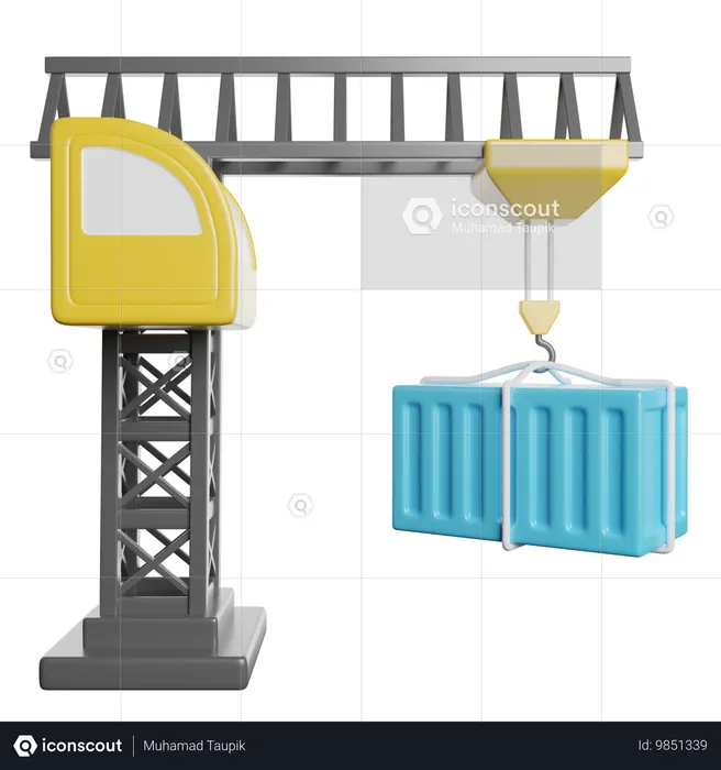 크레인 리프팅  3D Icon