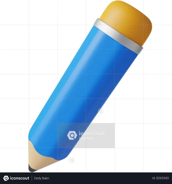 Crayon  3D Icon