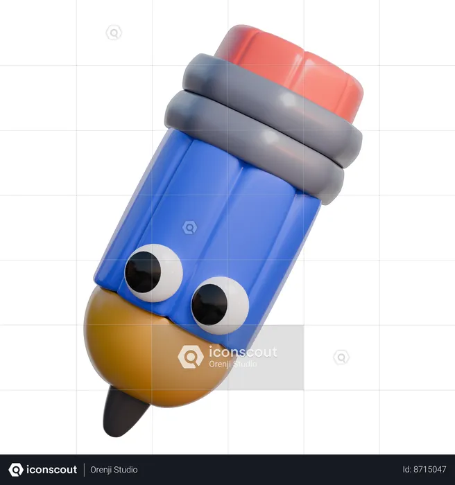 Crayon  3D Icon