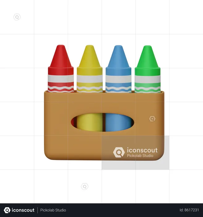 Crayon  3D Icon