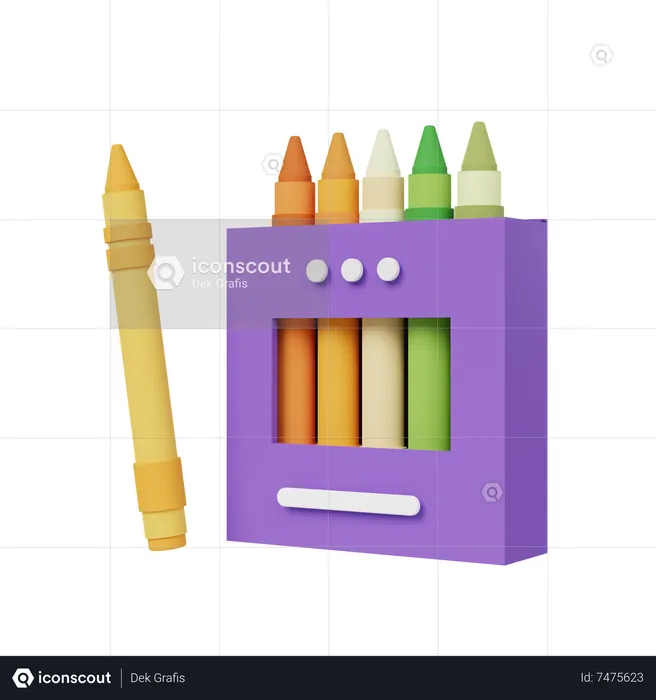 Crayon  3D Icon