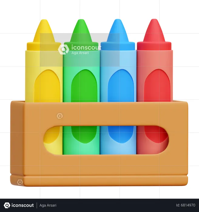 Crayon  3D Icon