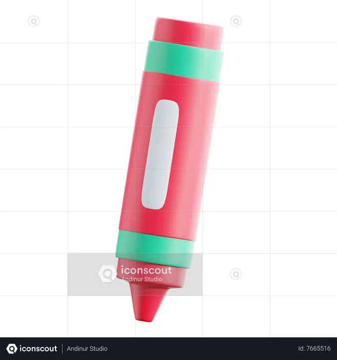 Crayon  3D Icon