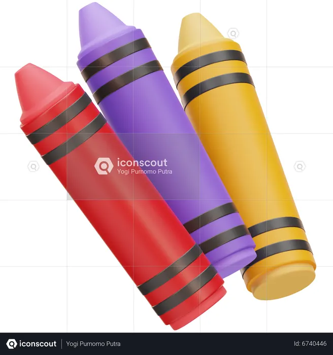 Crayon  3D Icon