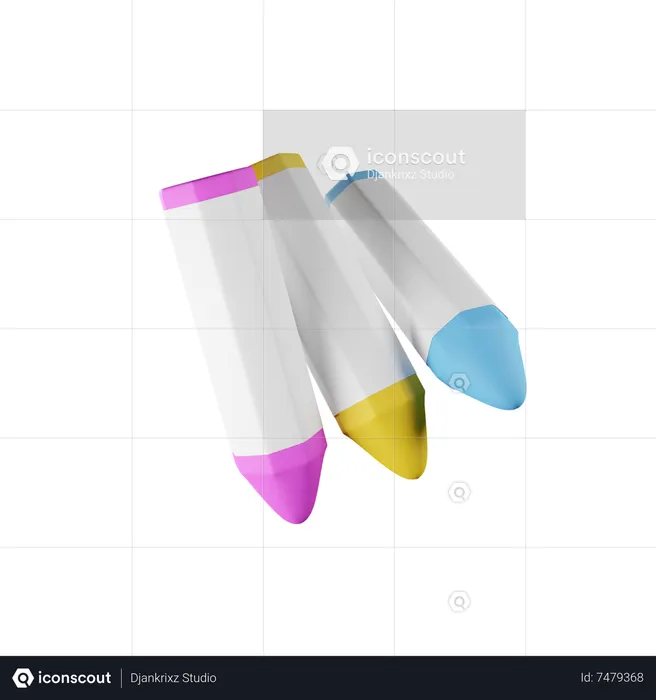 Crayon  3D Icon