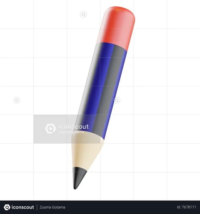 Crayon  3D Icon