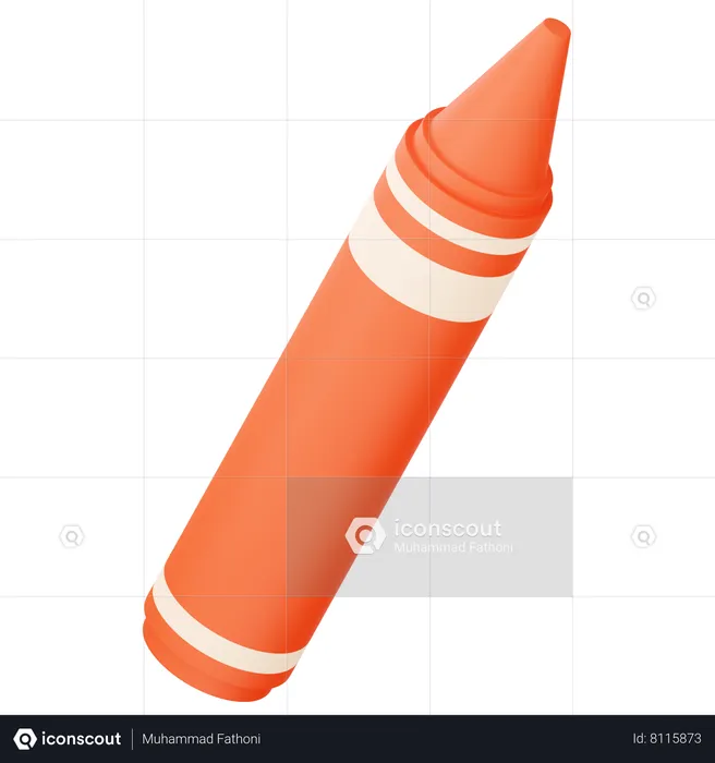 Crayon  3D Icon