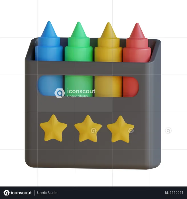 Crayons  3D Icon