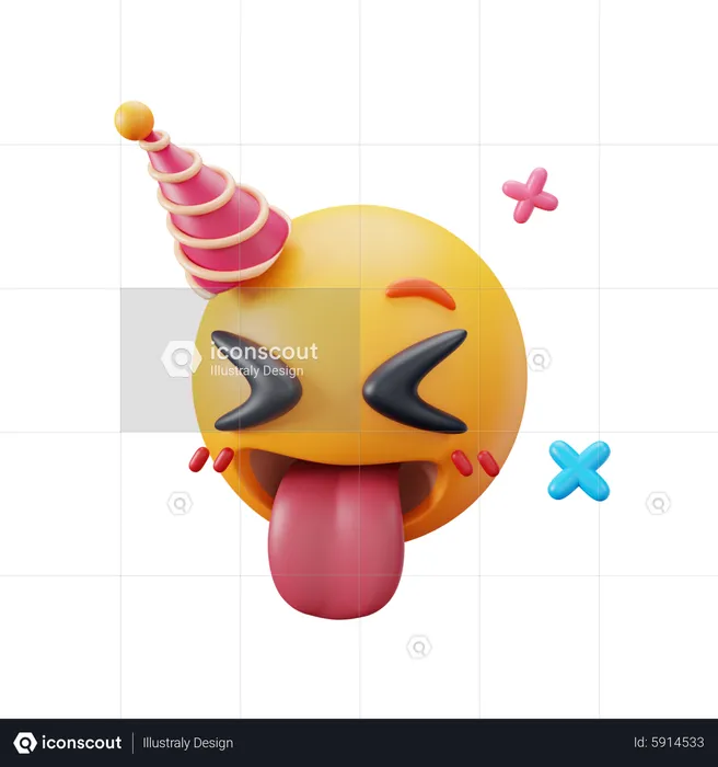 Crazy  3D Icon