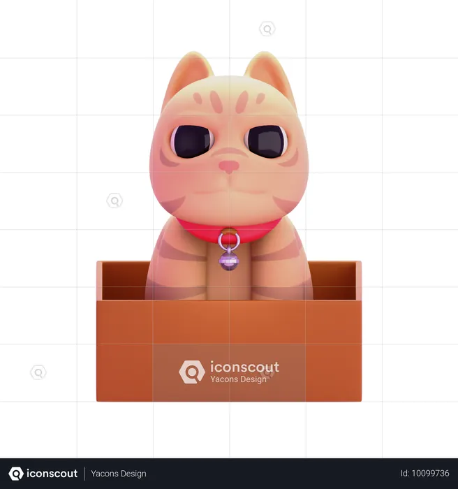 Cream Cat  3D Icon