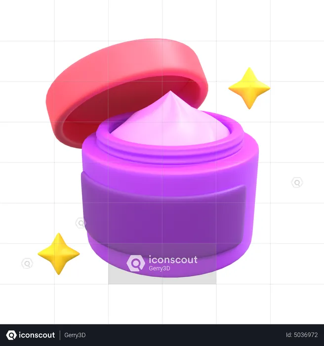 Cream Jar  3D Icon