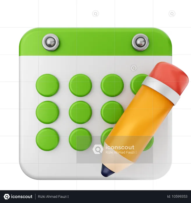 Crear calendario  3D Icon