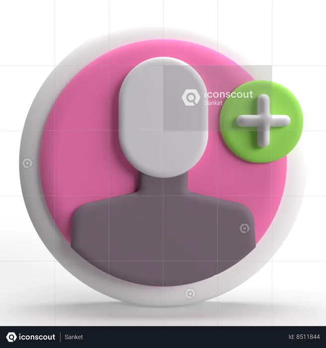 Create Account  3D Icon