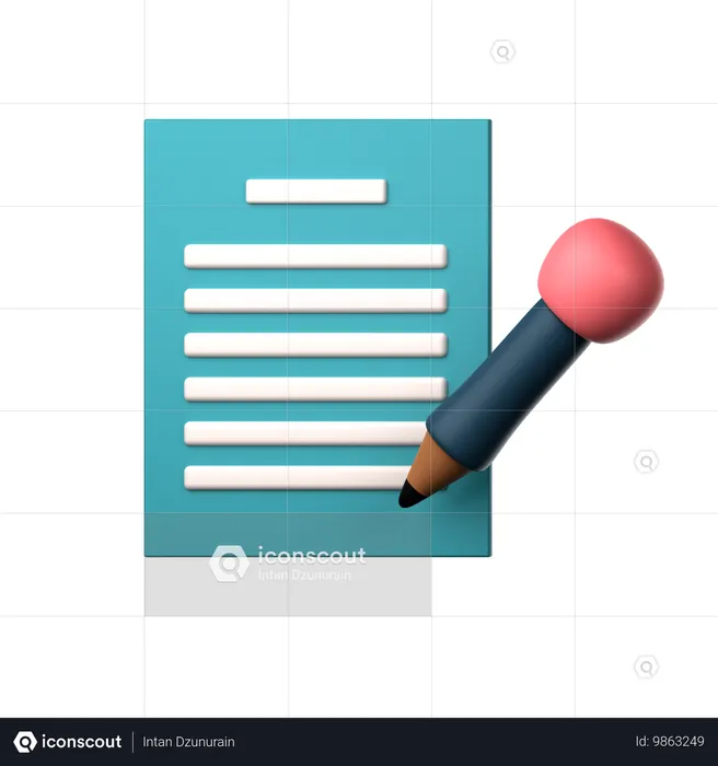 Create File  3D Icon