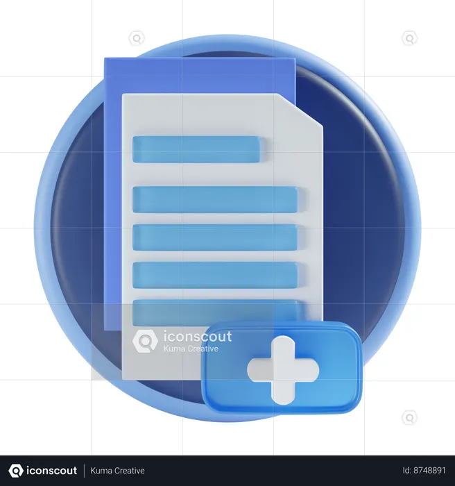 Create file  3D Icon