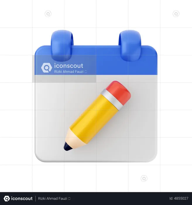 Create Schedule  3D Icon