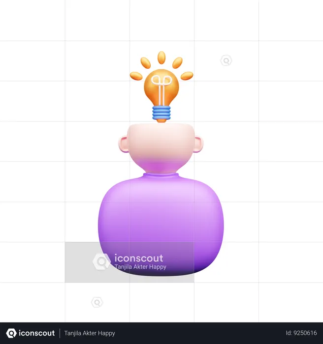 Creative Brain  3D Icon