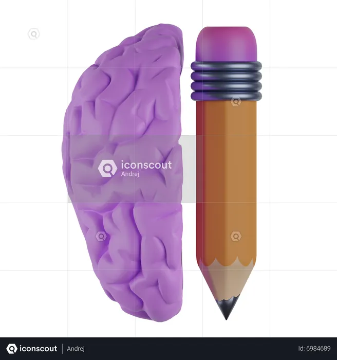 Creative Brain  3D Icon