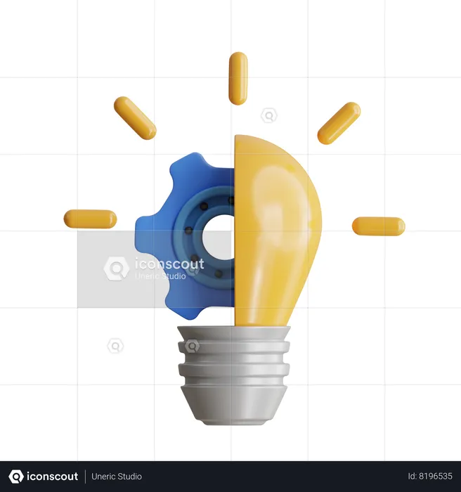 Creative Idea  3D Icon