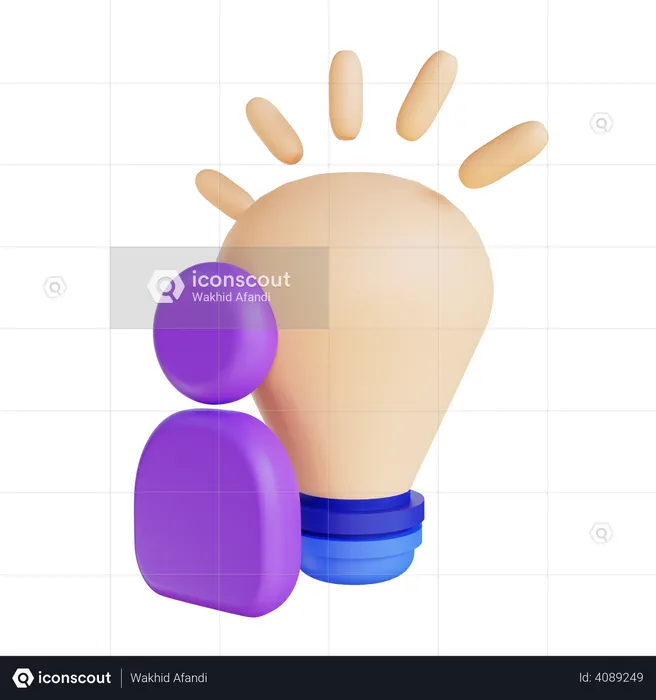 Creative idea  3D Icon