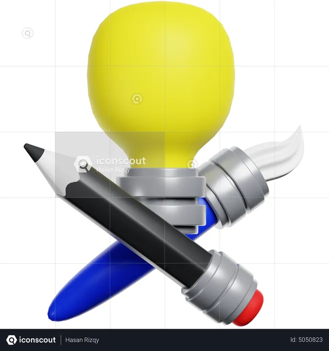 Creative Idea  3D Icon