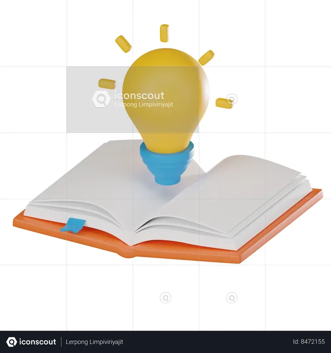 Creative ideas from books  3D Icon