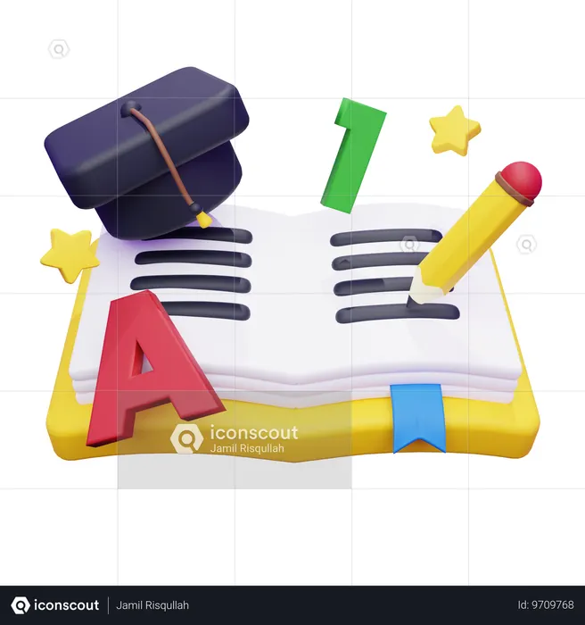 창의적인 지식  3D Icon
