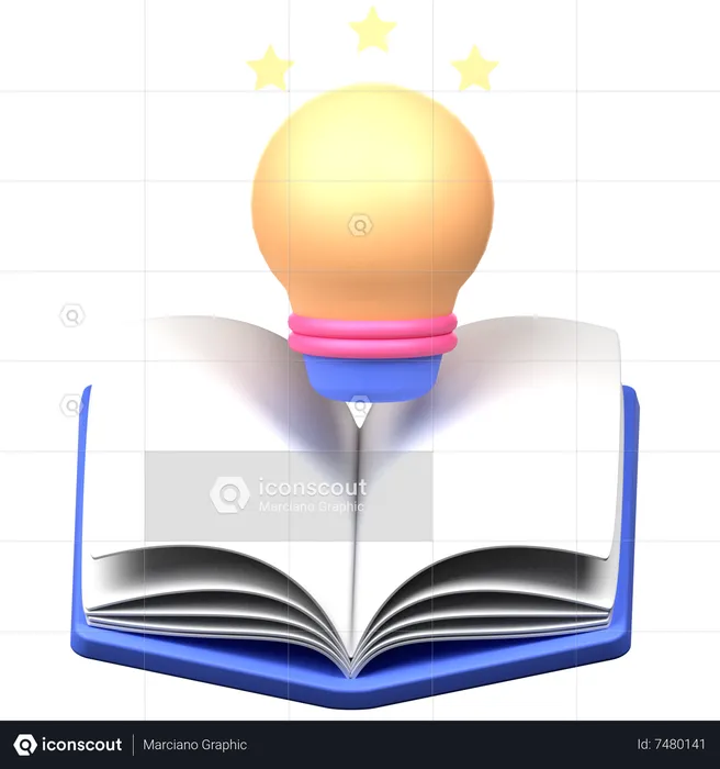 Creative Learning  3D Icon