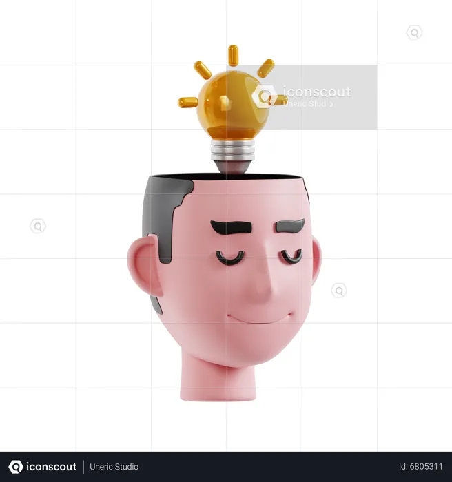 Creative Thinking  3D Icon