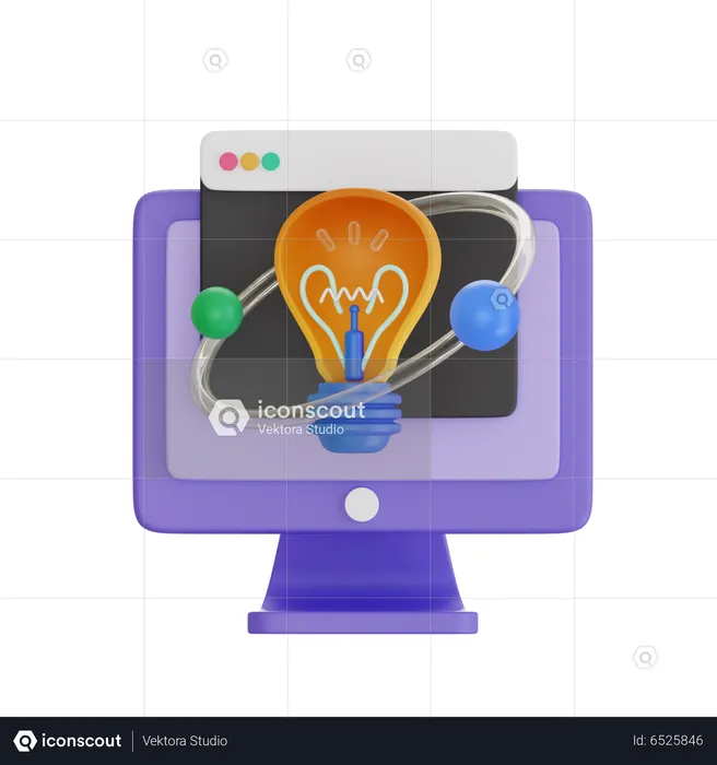 Creative Web Design  3D Icon