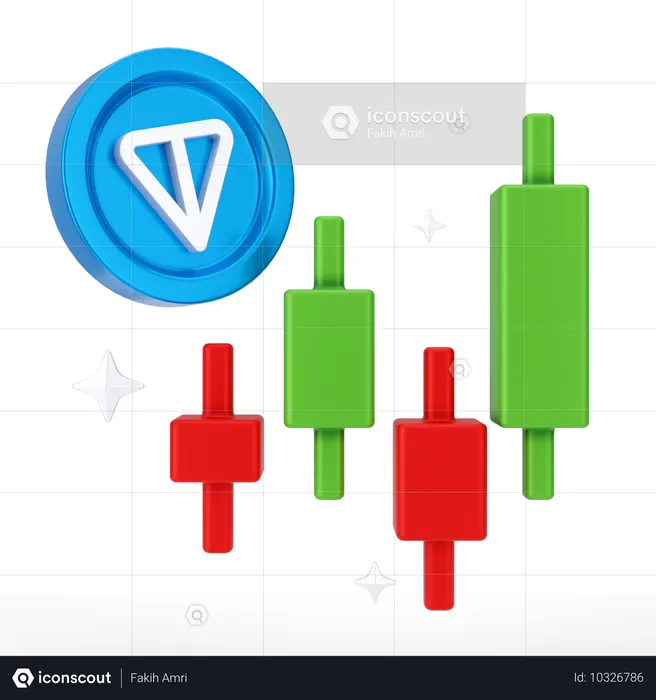 Crecimiento de la moneda de tonelada  3D Icon