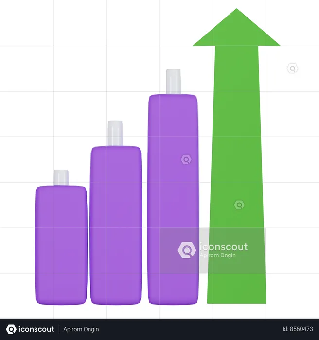 Crecimiento financiero  3D Icon