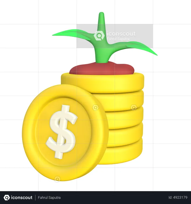 Crecimiento financiero  3D Icon